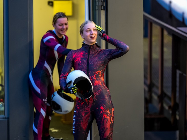 Skeletoniste Andžāne otrajā braucienā uzrāda septīto rezultātu un posmā ieņem 21.vietu