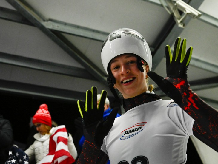 Skeletoniste Andžāne ieņem 23.vietu Siguldas posma otrajā dienā