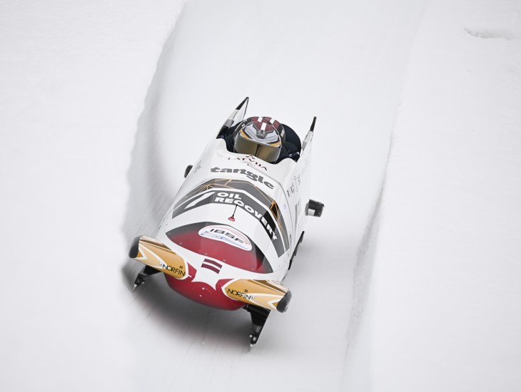 Eiropas kausa posmā Grantiņa četriniekam piektā vieta, Kotānes divniekam - astotā